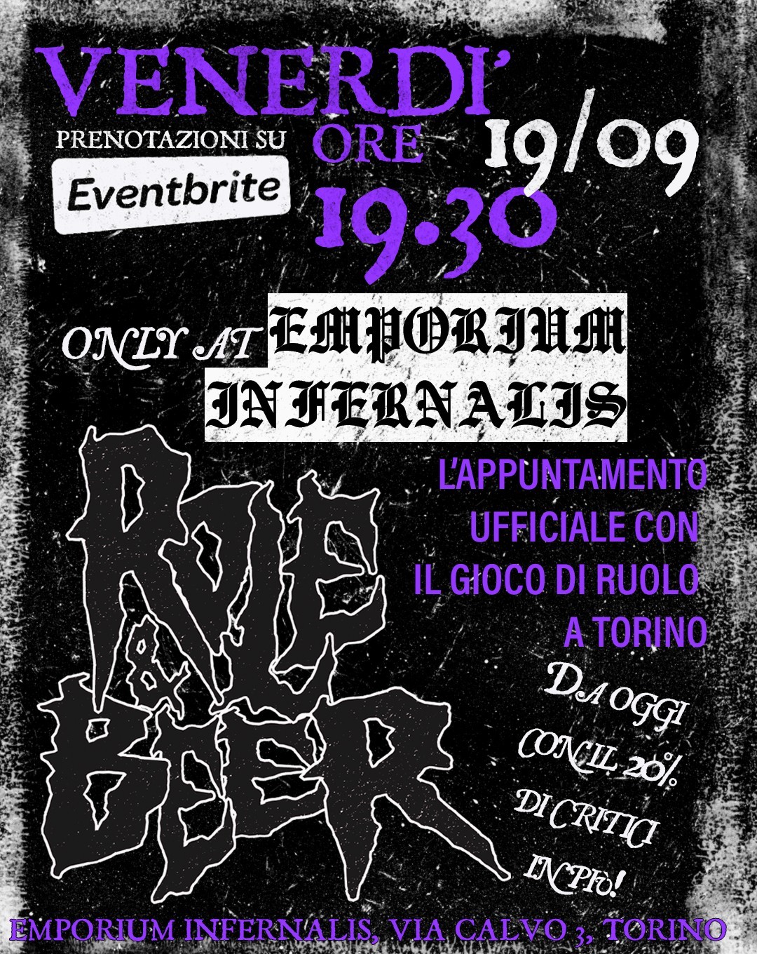 Role & Beer @Emporium Infernalis